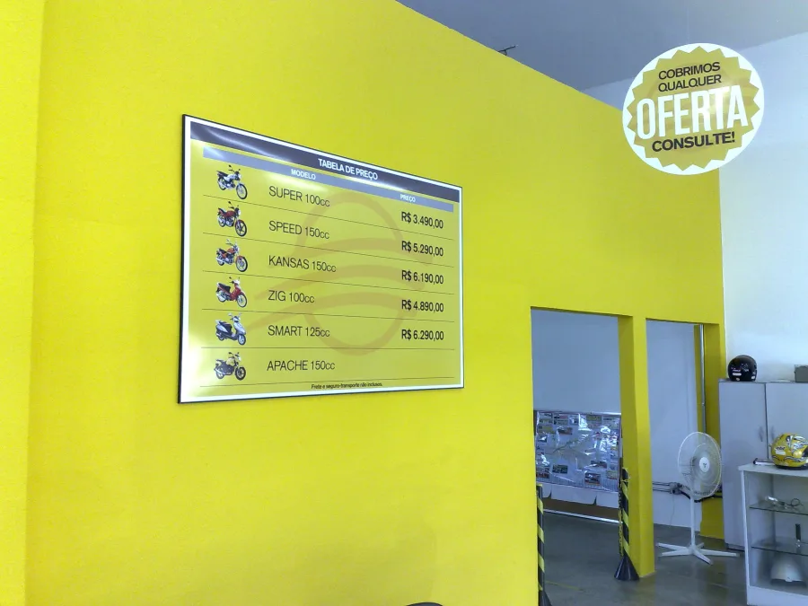 Painéis promocionais para varejo